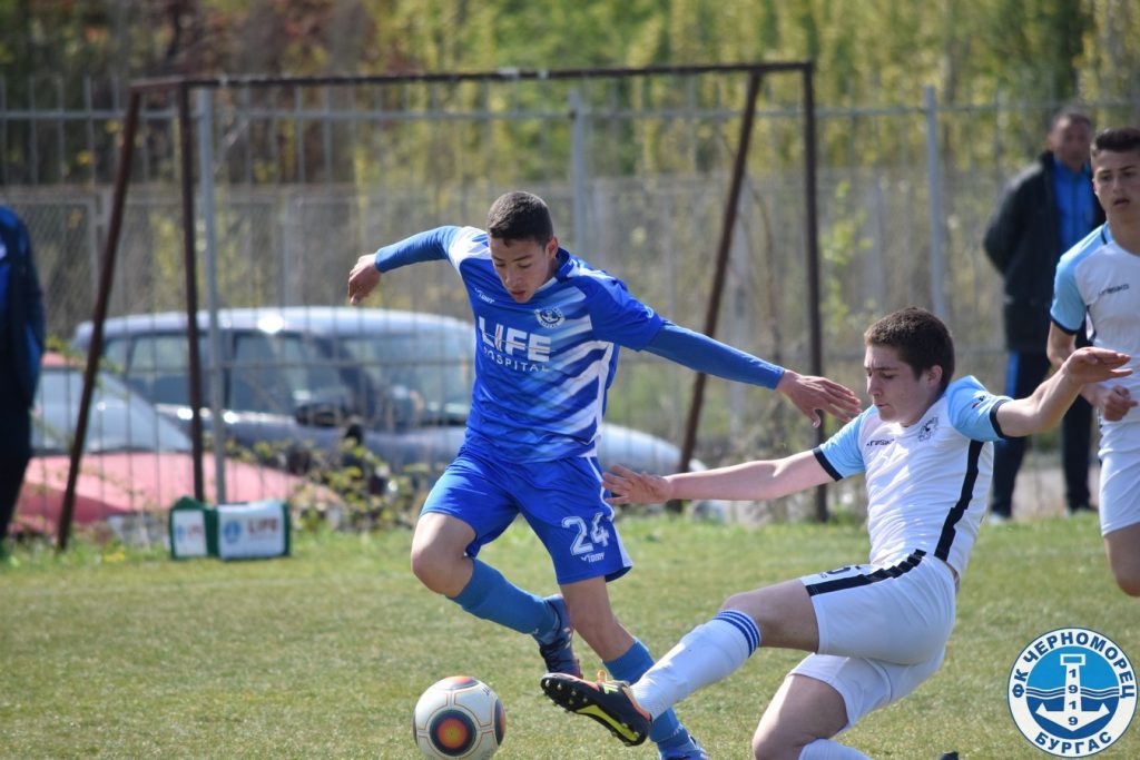 Черноморец U15 с контрола срещу Спартак (Пд)